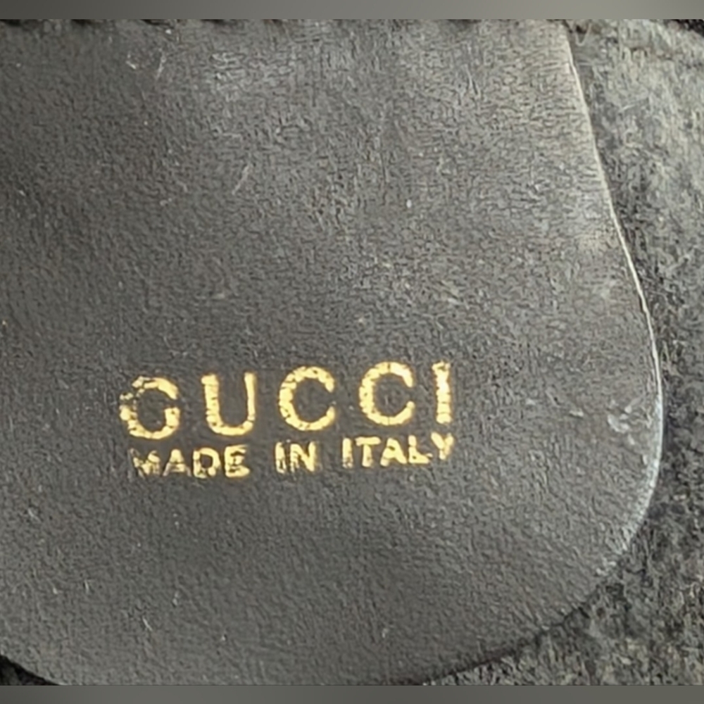 Gucci • authentic 2 way bamboo hobo bag in black suede EUC - Picture 9 of 10